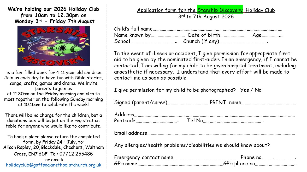 Children's Annual Holiday Club